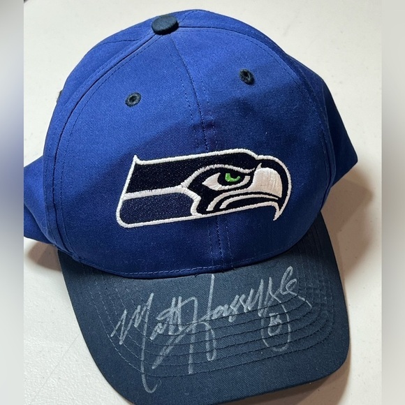Seattle Seahawks Matt Hasselbeck Authentic Signed Official Hat Size Small/Medium - Picture 4 of 8